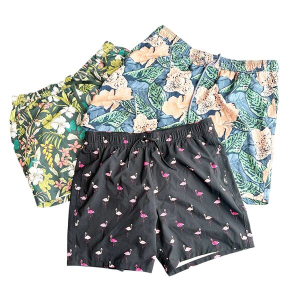Hollister Goodfellow & Co Massive Mens Bundle Lot (3) Swim Trunks Board Shorts L - Picture 1 of 10